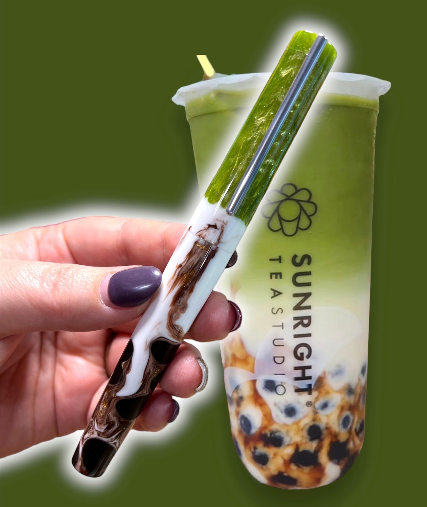 Boba Tea Custom order Fountain Pen
