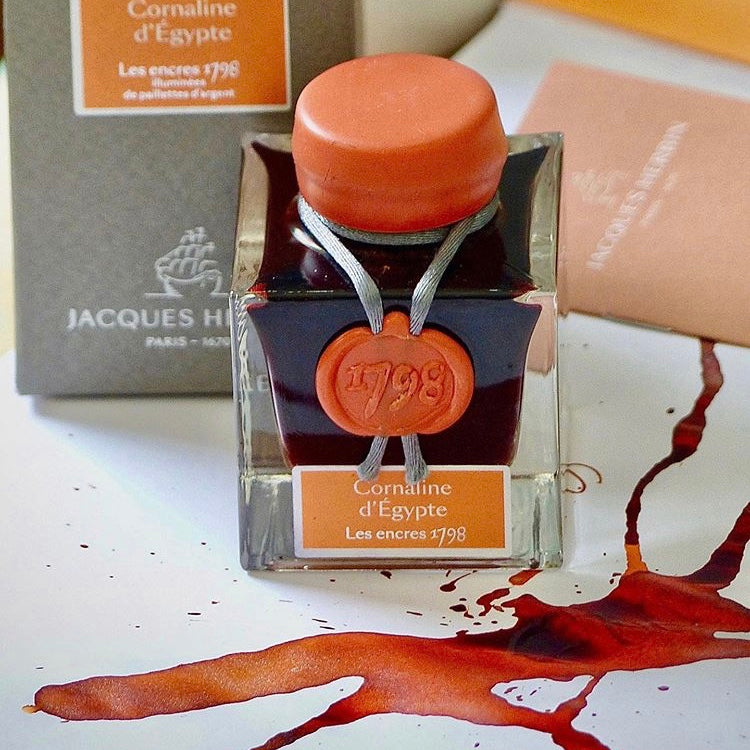 Herbin - 1798 Anniversary Ink with Silver Sheen - Cornaline d'Egypte - 50ml Bottle