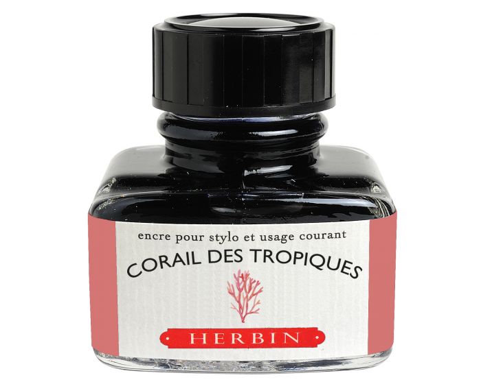 Herbin - Fountain Pen Ink - Corail des Tropiques - 30ml Bottle