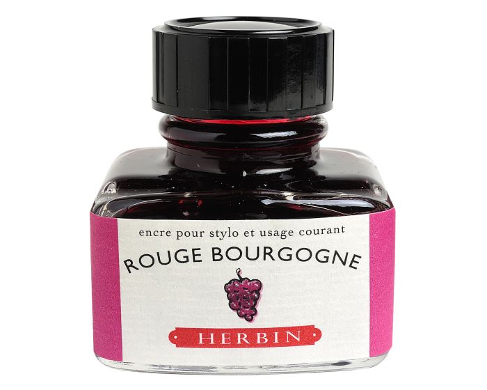 Herbin - Fountain Pen Ink - Rouge Bourgogne - 30ml Bottle
