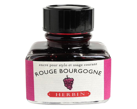 Herbin - Fountain Pen Ink - Rouge Bourgogne - 30ml Bottle