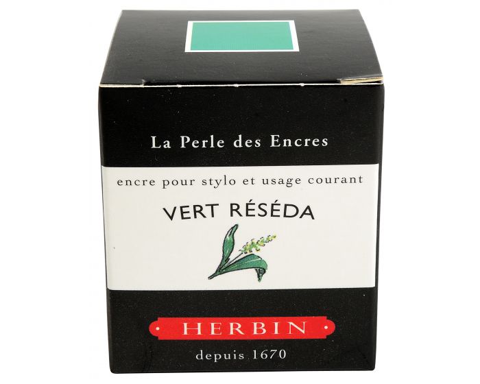 Herbin - Fountain Pen Ink - Vert Reseda - 30ml Bottle
