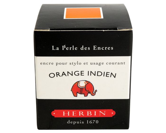 Herbin - Fountain Pen Ink - Orange Indien - 30ml Bottle
