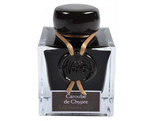 Herbin - 1670 Anniversary Ink with Gold Sheen - Caroube de Chypre - 50ml Bottle