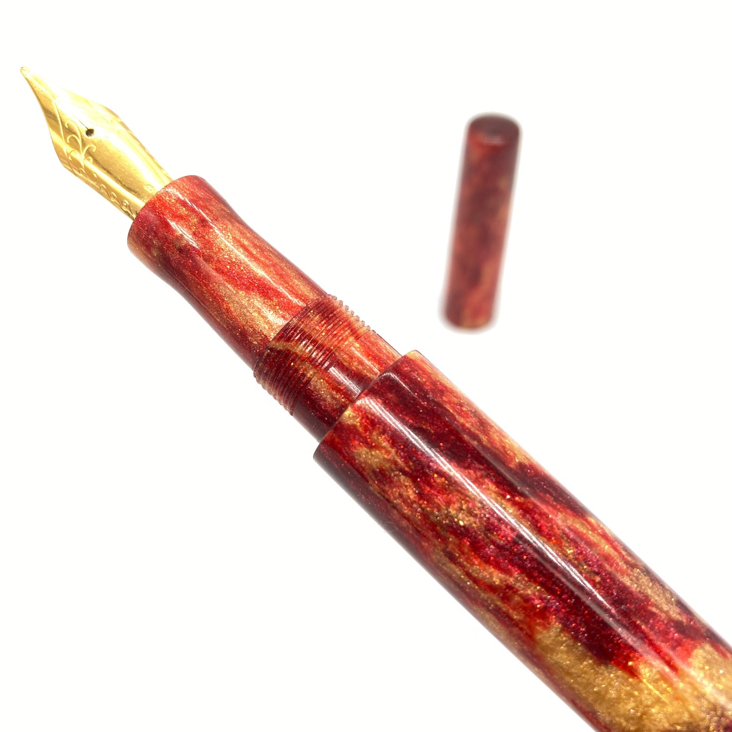 En Fuego Diamond Cast Custom Order Fountain Pen