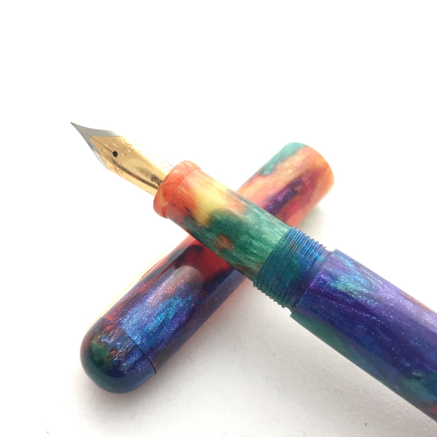 Oil Slick DiamondCast Custom Order Fountain Pen