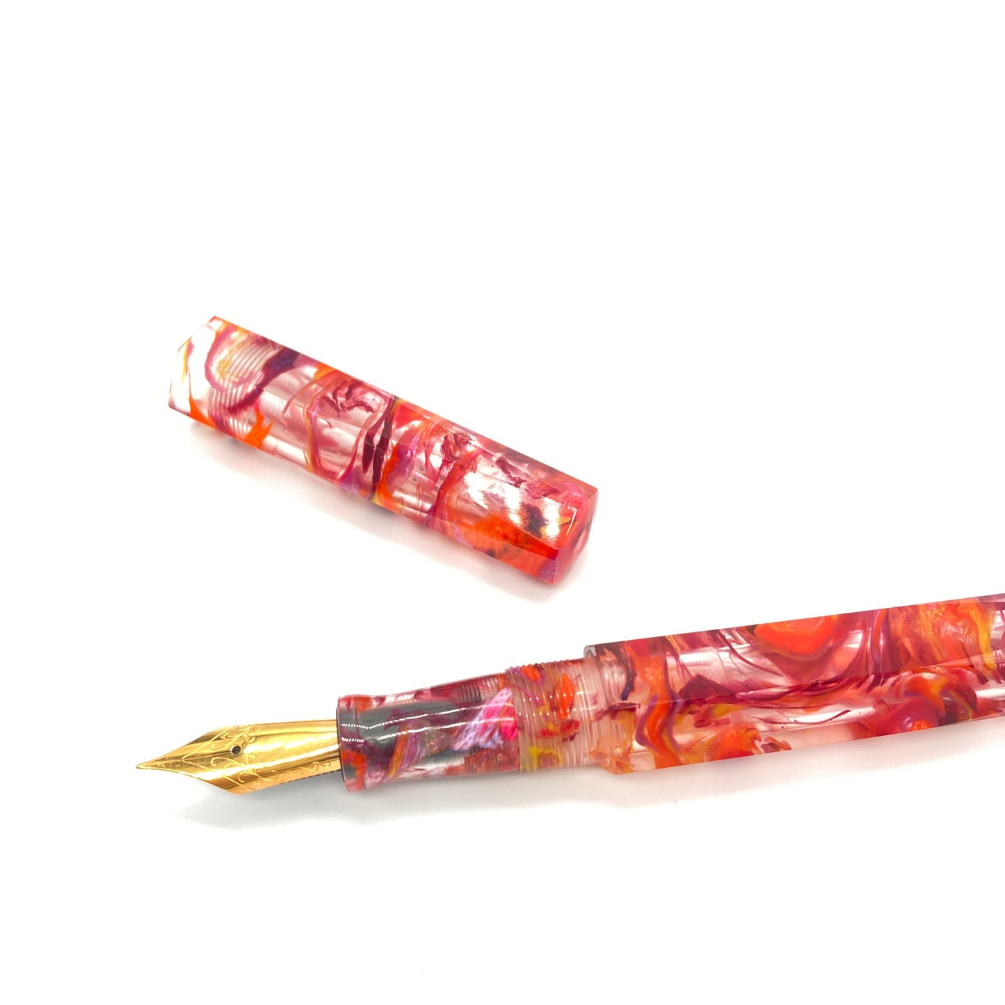 Solar Flare Translucent Demonstrator Custom Order Fountain Pen