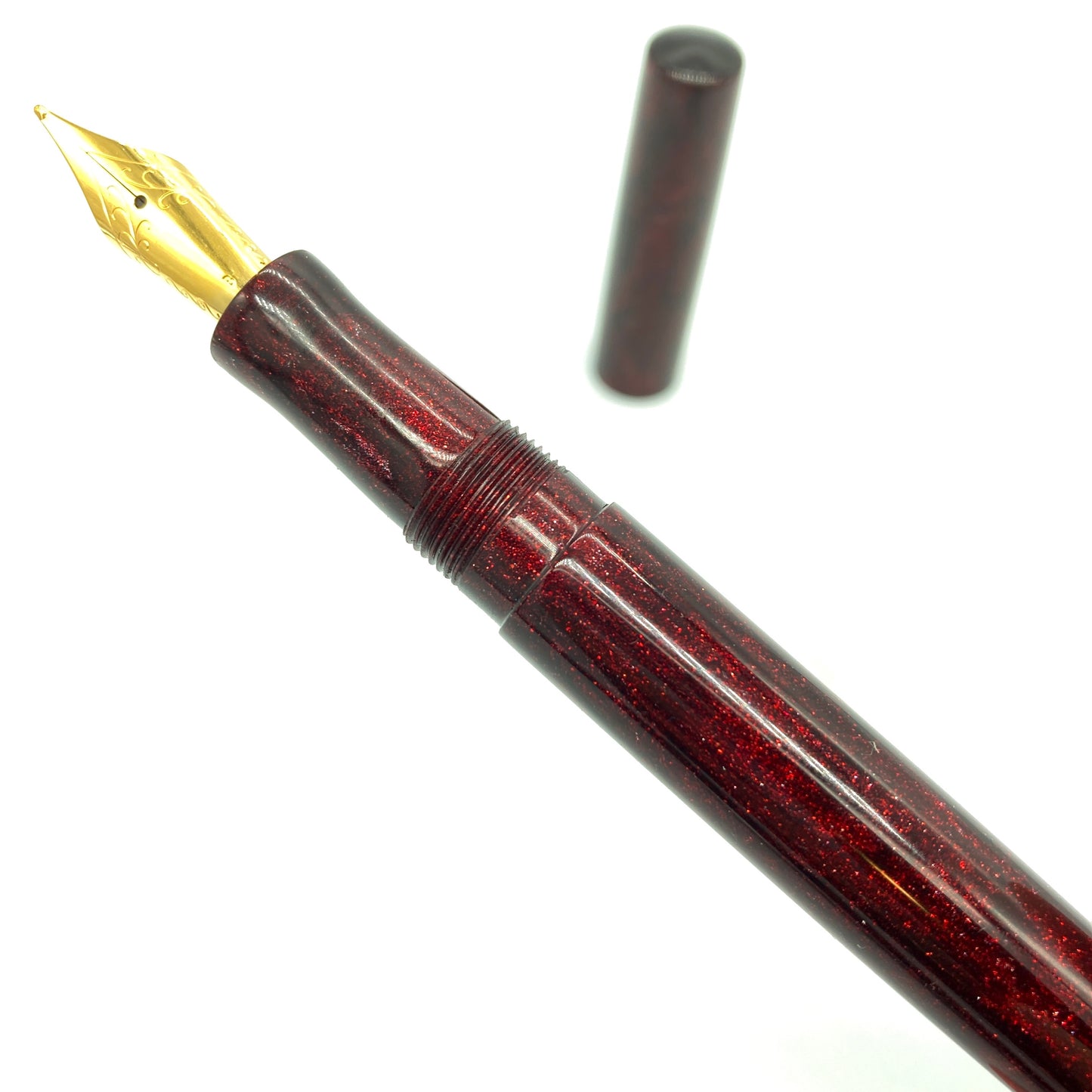 Black Cherry Diamond Cast Custom Order Fountain Pen