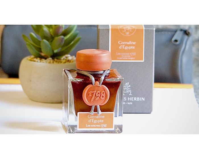 Herbin - 1798 Anniversary Ink with Silver Sheen - Cornaline d'Egypte - 50ml Bottle