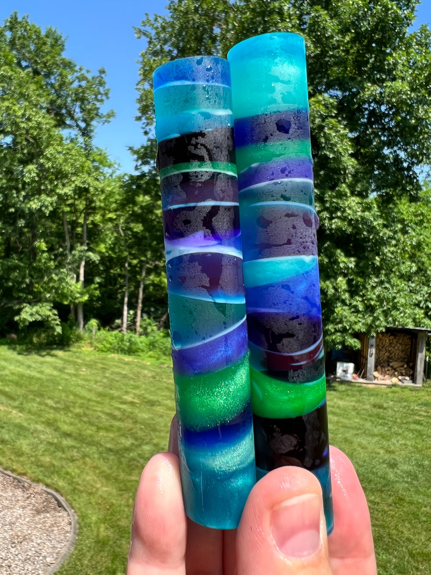 Ocean Painted Sand Custom Fountain Pen