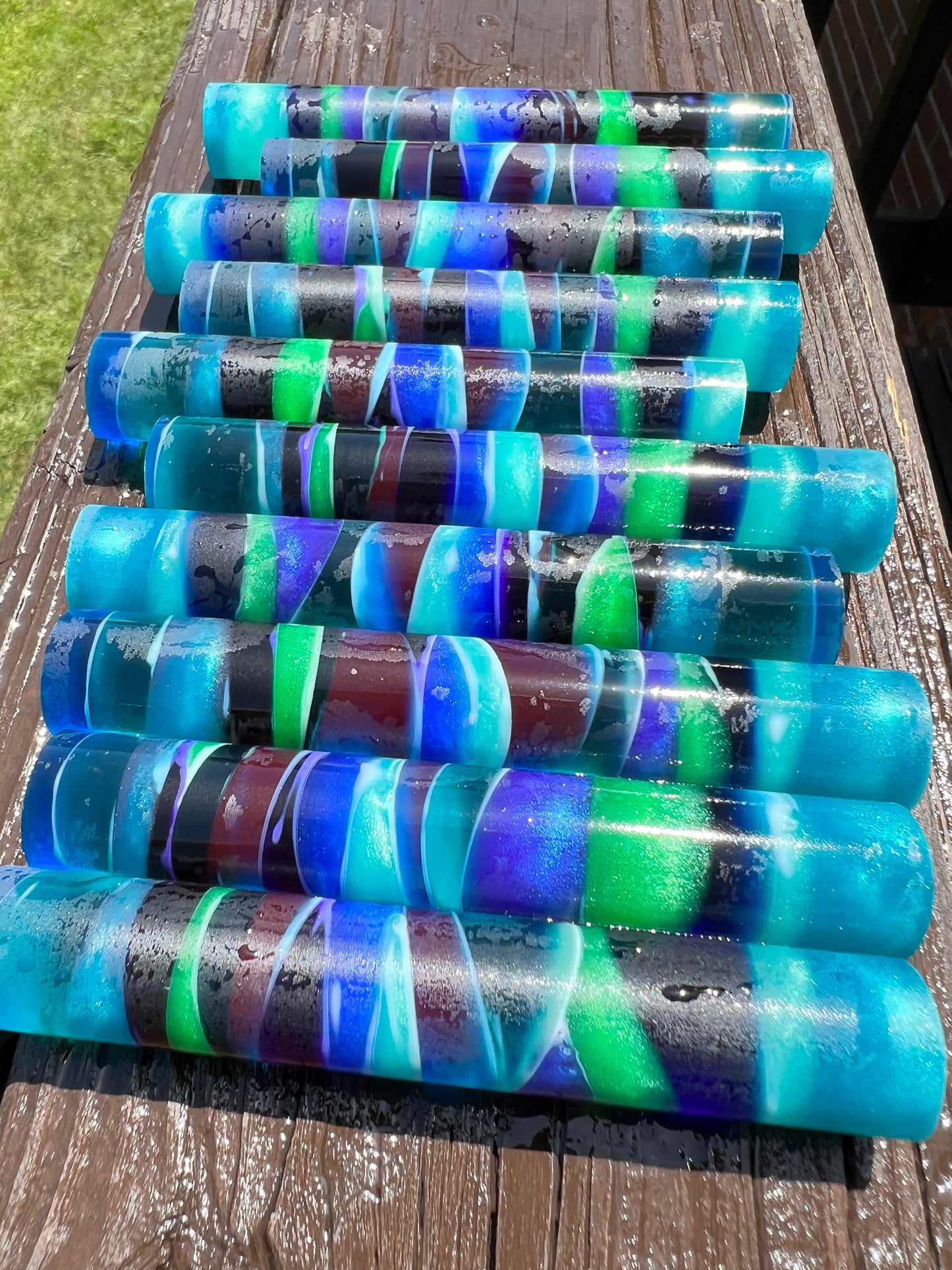 Ocean Painted Sand Custom Fountain Pen