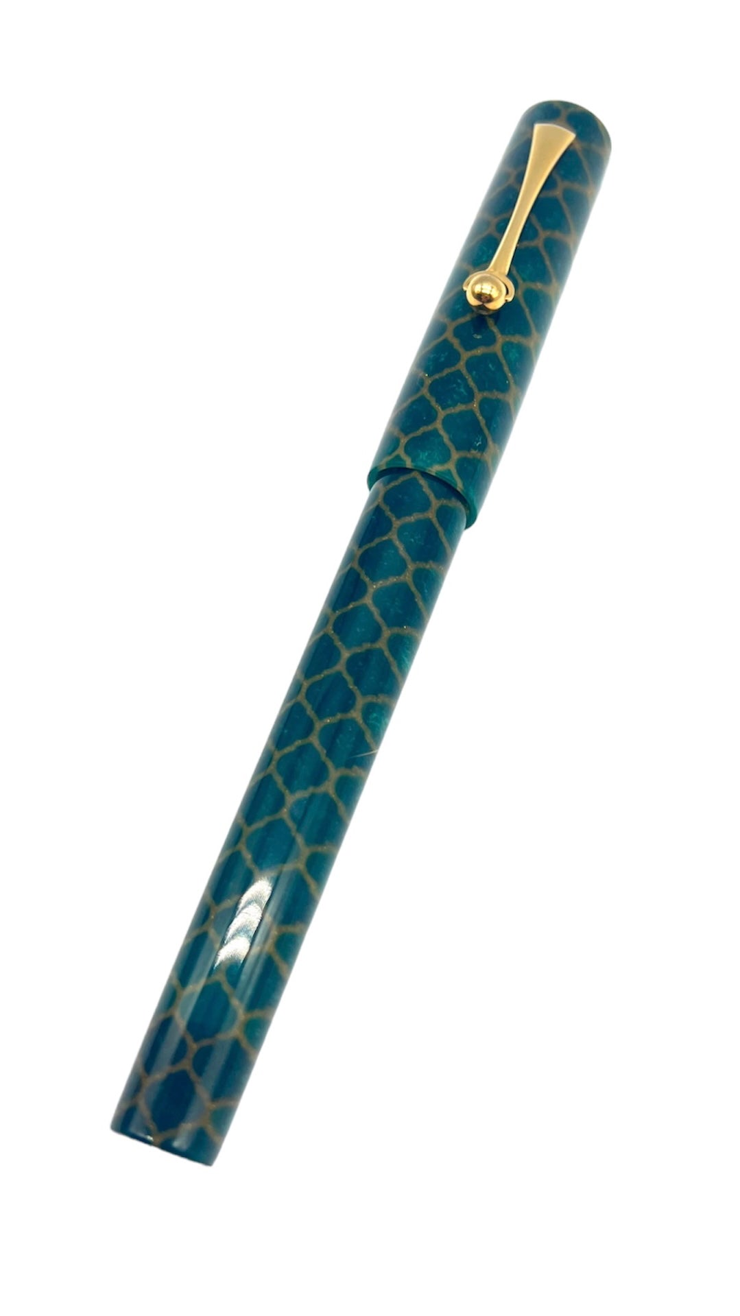 Emerald Gold Motif Fountain Pen