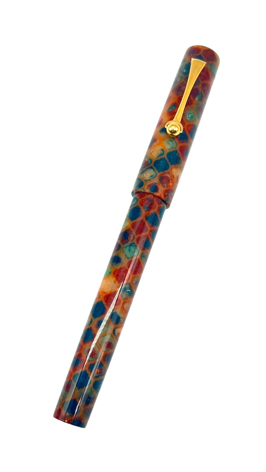 Stained Glass Motif Fountain Pen