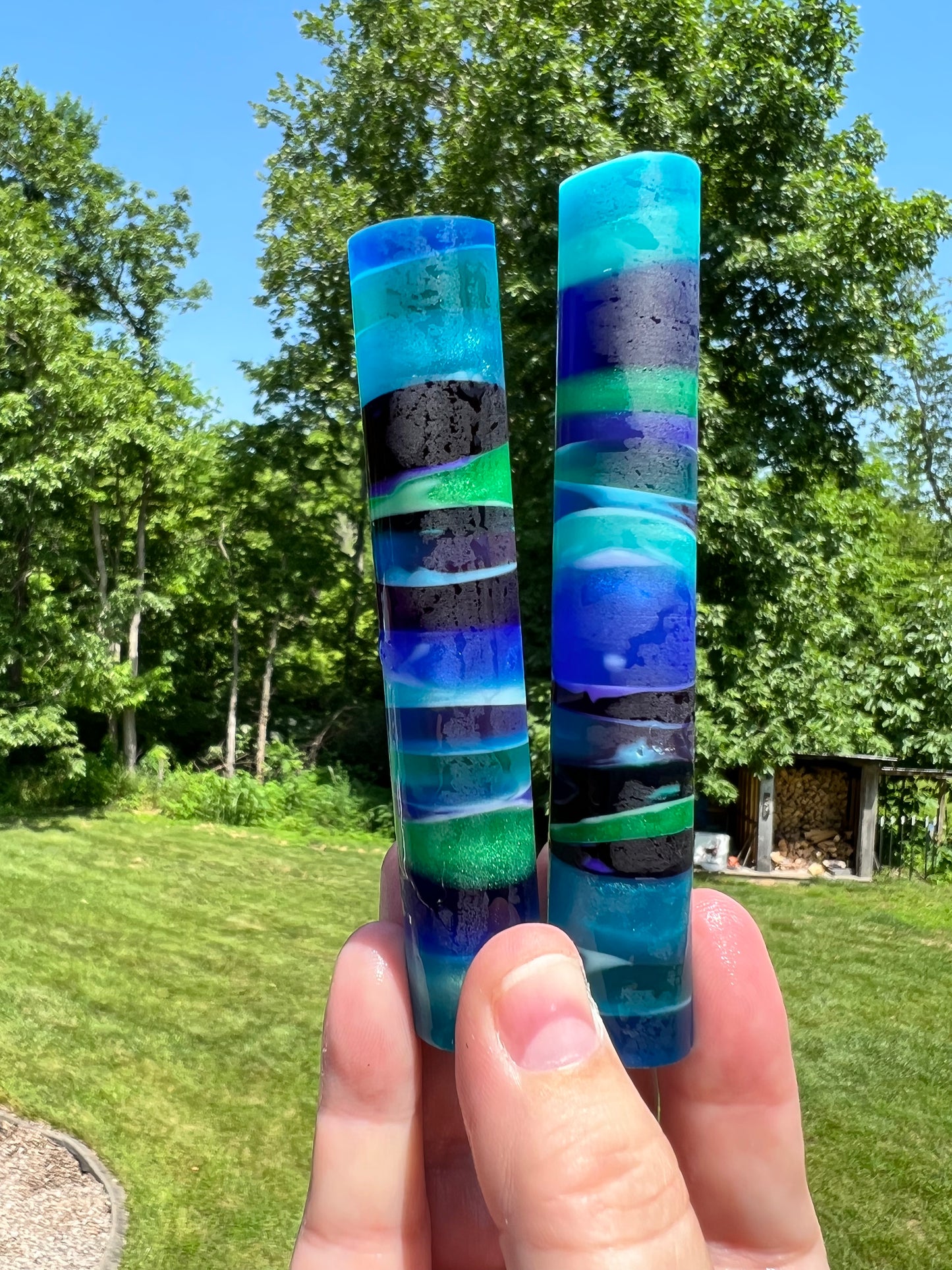 Ocean Painted Sand Custom Fountain Pen