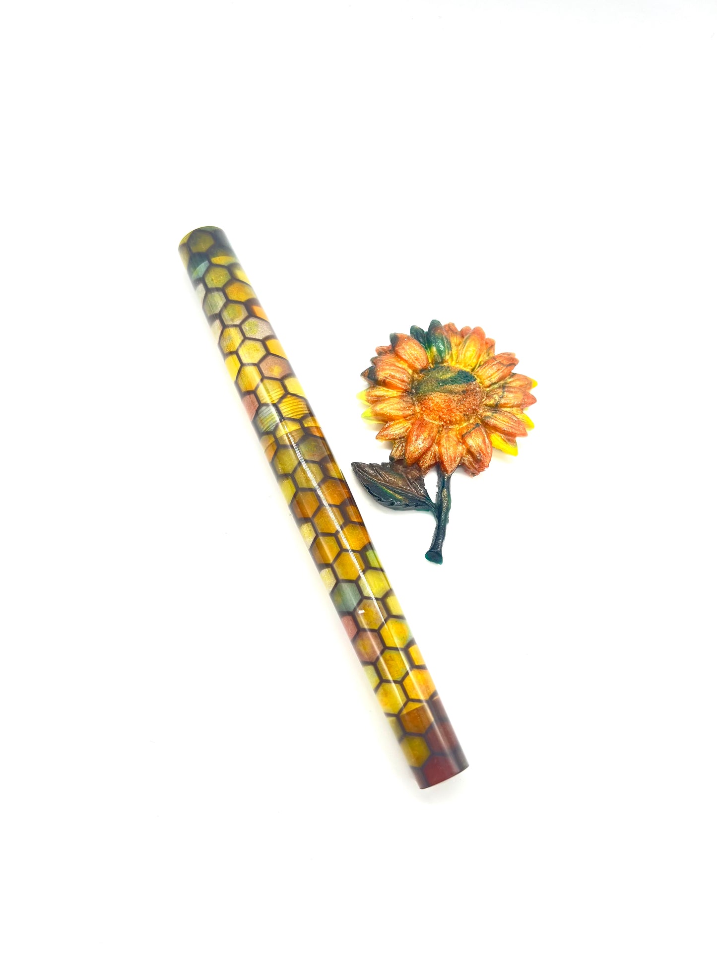 Sunflower Motif Custom Order Fountain Pen