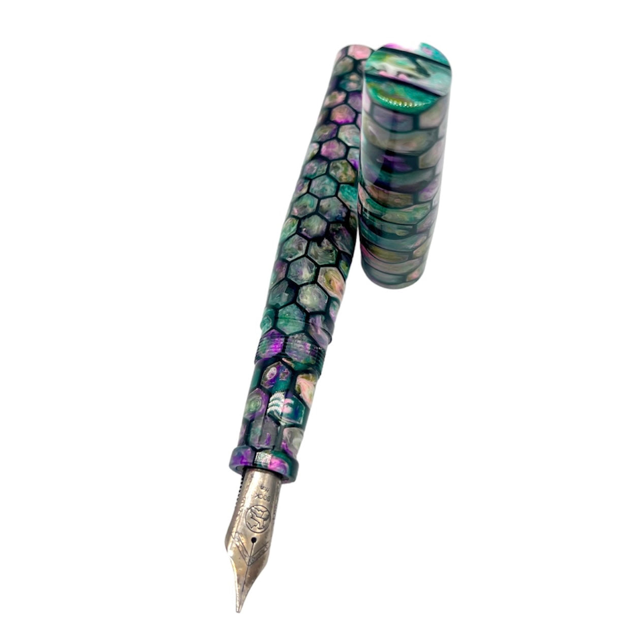 Clear Water Lily Honeycomb XL Essex Fountain Pen