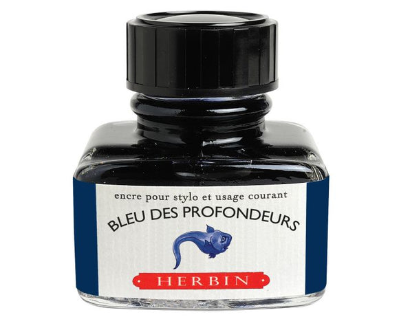 Herbin - Fountain Pen Ink - Bleu des Profondeurs - 30ml Bottle