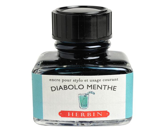 Herbin - Fountain Pen Ink - Diabolo Menthe - 30ml Bottle