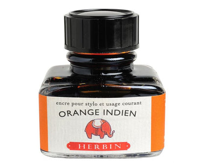 Herbin - Fountain Pen Ink - Orange Indien - 30ml Bottle
