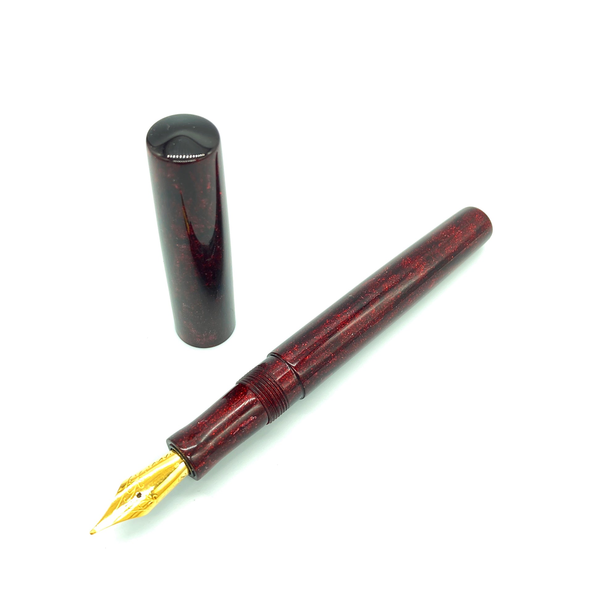 Black Cherry Diamondcast Westminster custom fountain pen. 