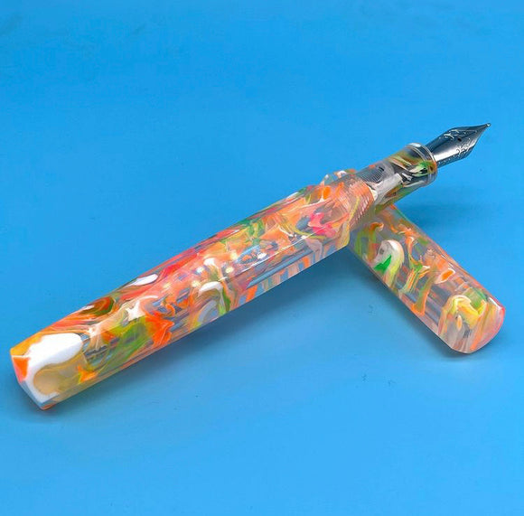 Tropical Sunrise Translucent Demonstrator Custom Pen Order