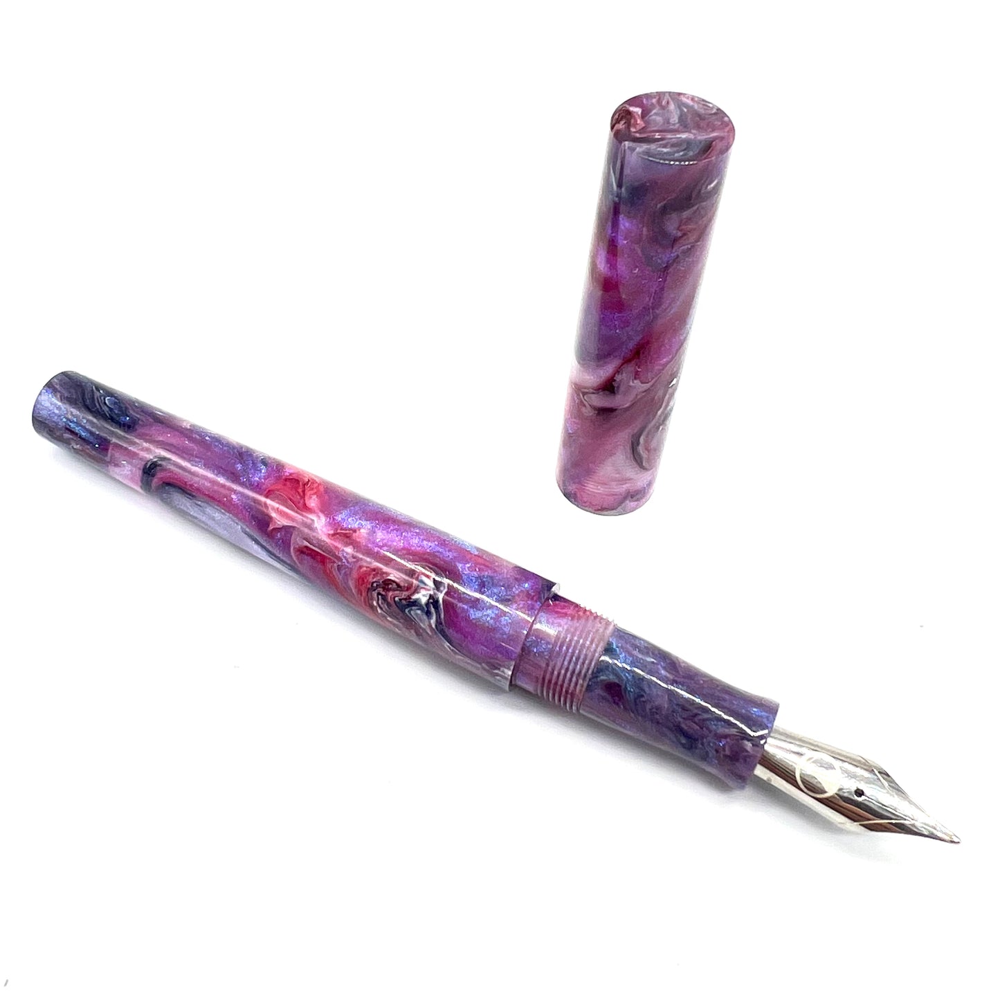 Violet Vortex Custom order Fountain Pen