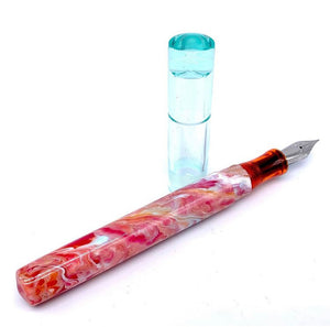 Spring Bouquet Vase Clear Cap Custom Order Fountain Pen