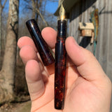 Oregon Chocolate Fire Opal Custom Order Fountain Pen