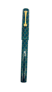 Emerald Gold Motif Fountain Pen