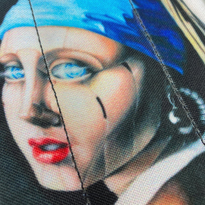 Robot with a Pearl Earring Pen Coozy